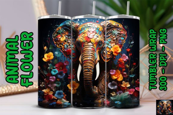 3D African Elephant Tumbler 3: A Unique and Stylish Beverage Container