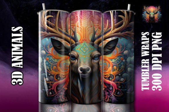 3D Black Deer Tumbler 3: A Versatile Addition to Your Creative Projects