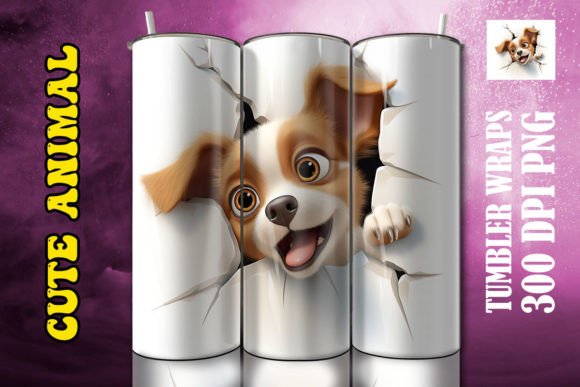 3D Cute Dog Tumbler 7: A Unique and Adorable Beverage Container