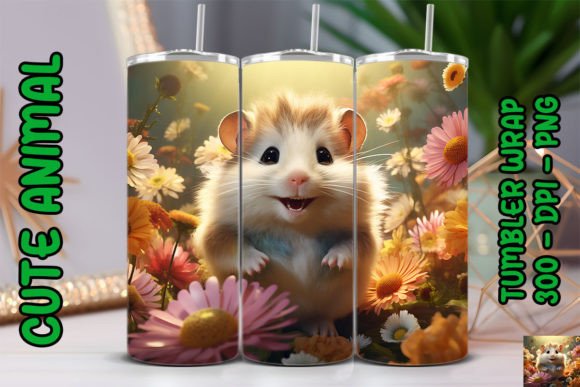 Adorable 3D Cute Hamster Tumbler 3