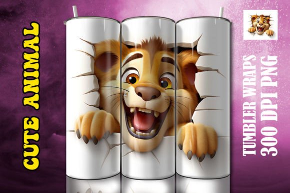 Discover the Adorable 3D Cute Lion Tumbler 5: A Perfect Addition to Your Collection