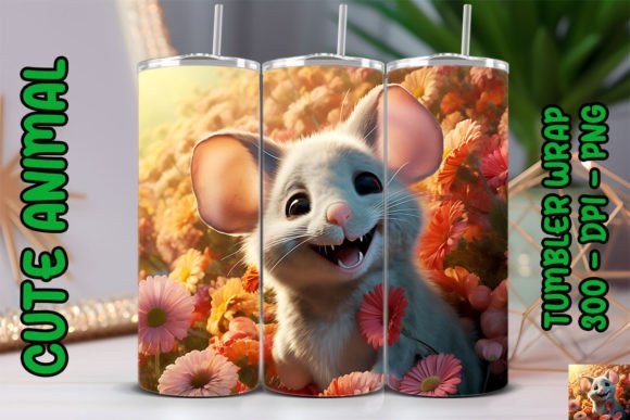Discover the Adorable 3D Cute Mouse Tumbler 2