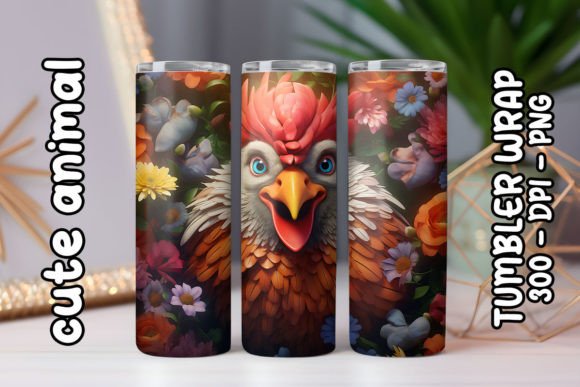 Discover the Charm of 3D Cute Chicken Tumbler 3 for Your Creative Projects