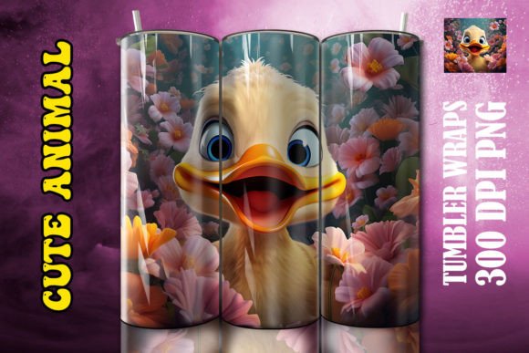 Discover the Charm of 3D Cute Duck Tumbler 1 for Your Creative Projects