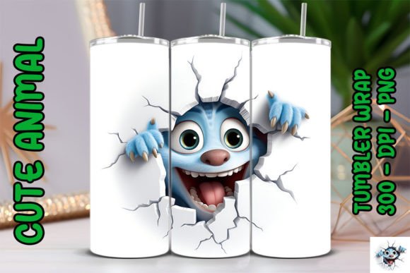 Discover the Charming 3D Cute Monster Tumbler