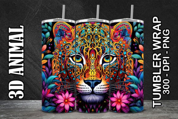 Discover the Versatile 3D Leopard Tumbler 5 for Your Creative Projects
