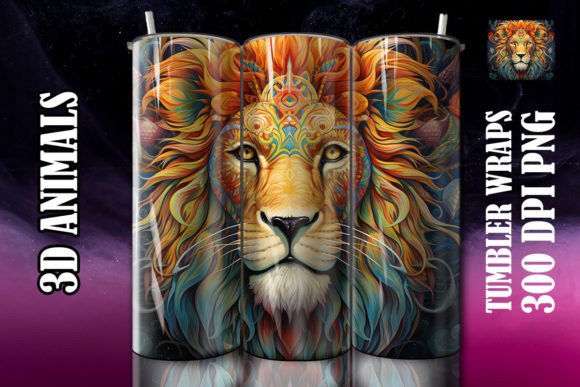 Discover the Versatile 3D Lion Tumbler 6