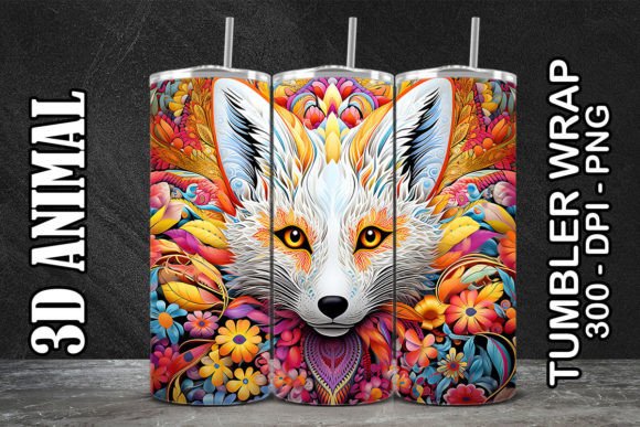 Discover the Versatile 3D White Fox Tumbler 2: A Perfect Addition to Your Collection