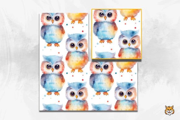 Discover the Versatile Charm of Baby Owlet Seamless Pattern 13