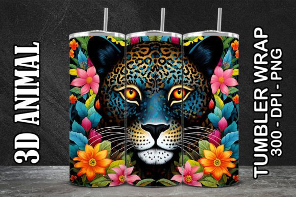 Discover the Versatility of 3D Leopard Tumbler 7