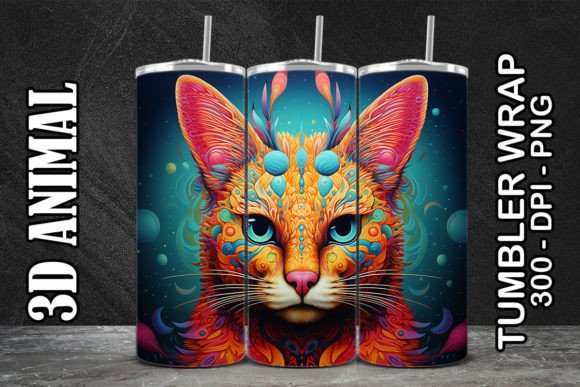 Discover the Versatility of 3D Serval Tumbler 4 and Its Tumbler Wrap PNG File