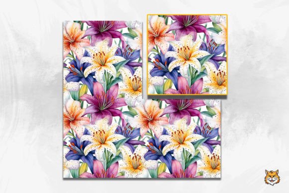 Discover the Versatility of Lily Flower Seamless Pattern 7