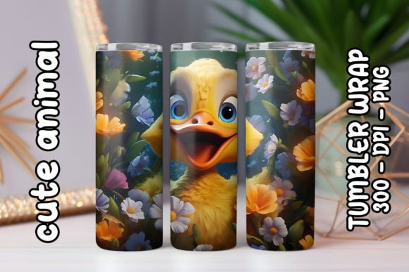 Enhance Your Brand with 3D Cute Duck Tumbler 3