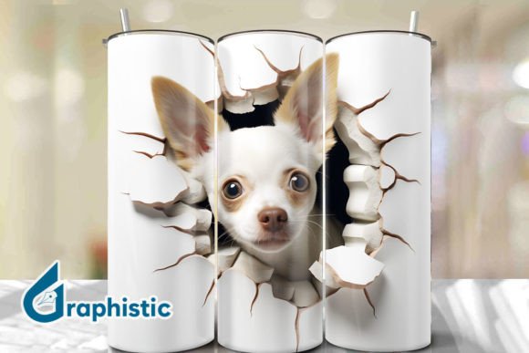 Enhance Your Creative Projects with Dog 3D Smash Wall Art Background 25