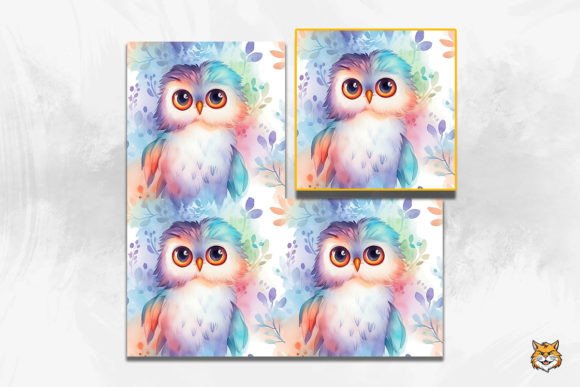 Explore Baby Owlet Seamless Pattern 4