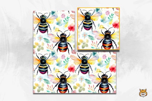 Explore the Charm of Cute Bee Seamless Pattern 6 for Your Creative Projects