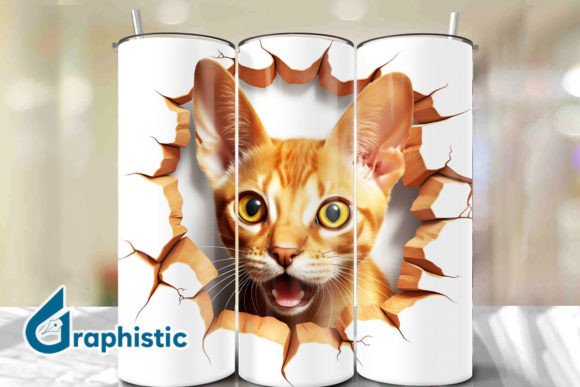Explore the Unique Abyssinian Cat 3D Wall