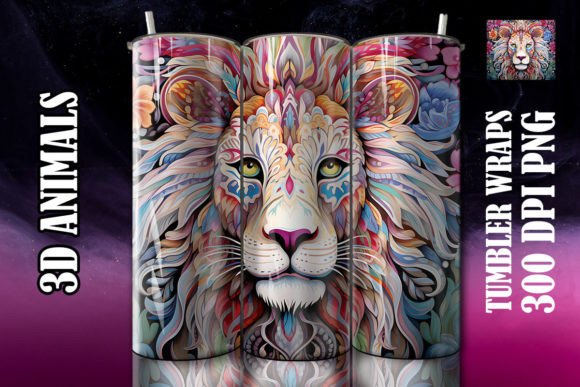 Explore the Versatile 3D Lion Tumbler 3