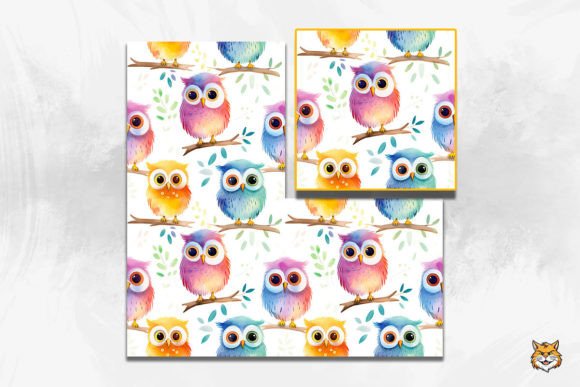 Explore the Versatile Baby Owlet Seamless Pattern 12