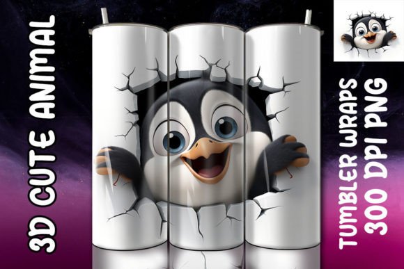 Exploring the 3D Cute Penguine Tumbler: A Charming and Practical Choice