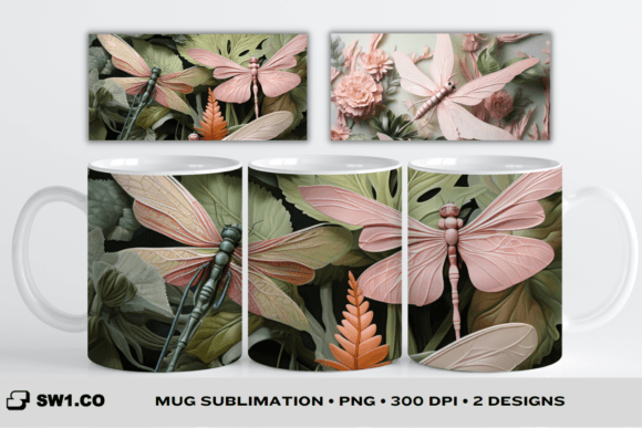 Exploring the 3D Dragonfly 15oz Mus Sublimation Wrap