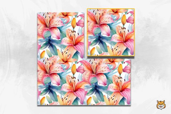 Exploring the Versatility of Lily Flower Seamless Pattern 11