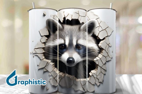 Exploring the Versatility of Racoon 3D Smash Wall Art Background 29