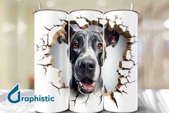 Great Dane 3D Smashed Wall Art