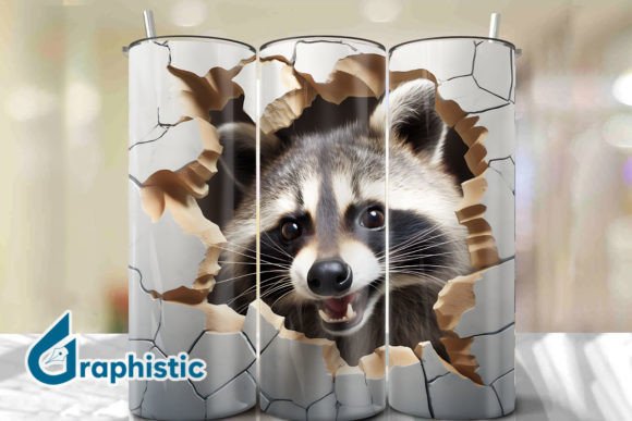 Racoon 3D Smash Wall Art Background 21: A Strategic Tool for Creative Projects