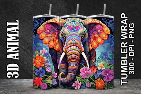 Understanding 3D Elephant Tumbler 4 and Its PNG File for Sublimation Printing