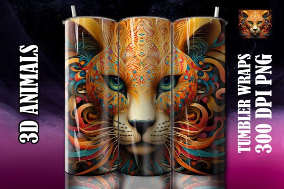 Unleash Your Creativity with the 3D Cheetah Tumbler 5